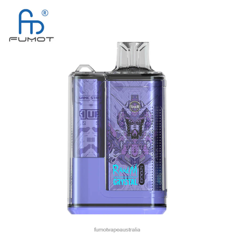 Fumot Vape Flavors - Fumot Crystal 12000 Disposable Vape Box - 20ML (1 Piece) 08L04259 Blueberry Bubblegum