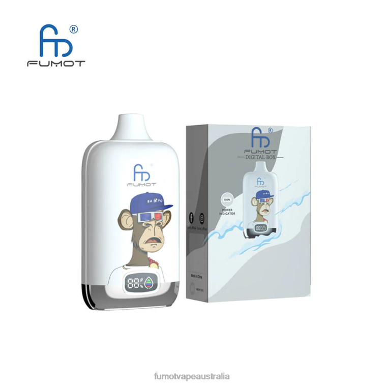 Fumot Australia - Fumot Digital Box Disposable Vape Pod 12000 - 20ML (1 Piece) 08L04141 Pineapple Ice