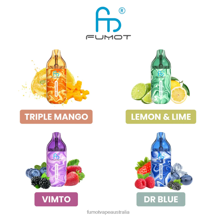 Fumot Vape - Fumot Volcano 600 TPD-Compliant Disposable Vape - 2ML (3 Pieces Set) 08L04303 Kiwi Passion Fruit Guava