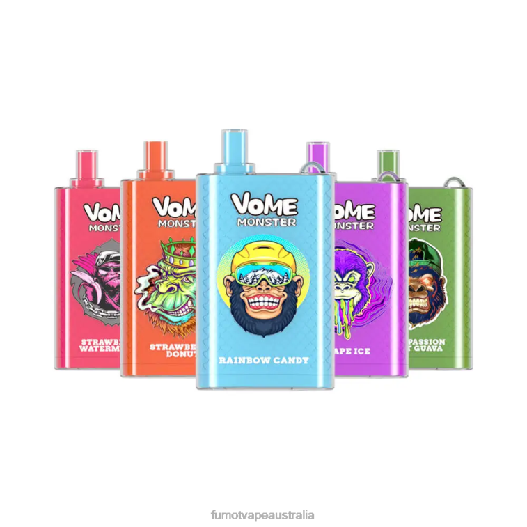 Fumot Vape Price - Fumot Vome Monster 10000 Disposable Vape Pod Device - 20ML (1 Piece) 08L04435 Rainbow Candy