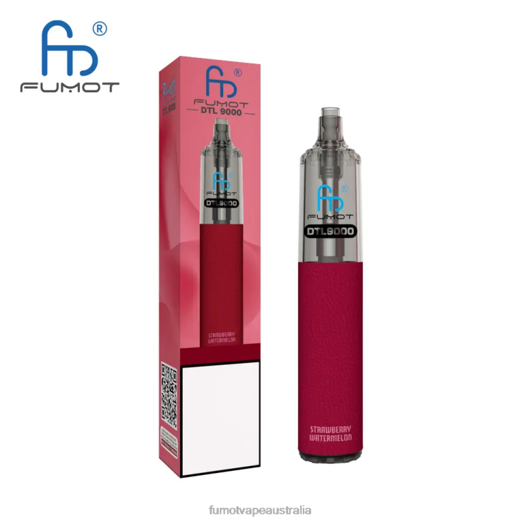Fumot Vape Flavours - Fumot DTL Disposable Vape Pen 9000- 18ML (1 Piece) 08L04368 Strawberry Watermelon
