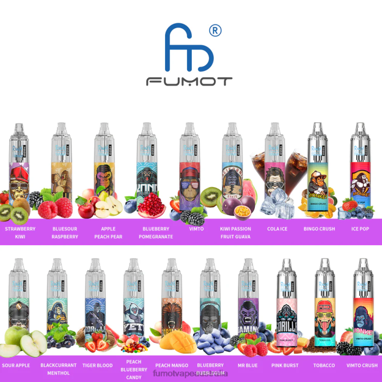 Fumot Discount Code - Fumot Tornado 0% 7000 14ML Disposable Vape Pen (1 Piece) 08L04526 Peach Blueberry Candy