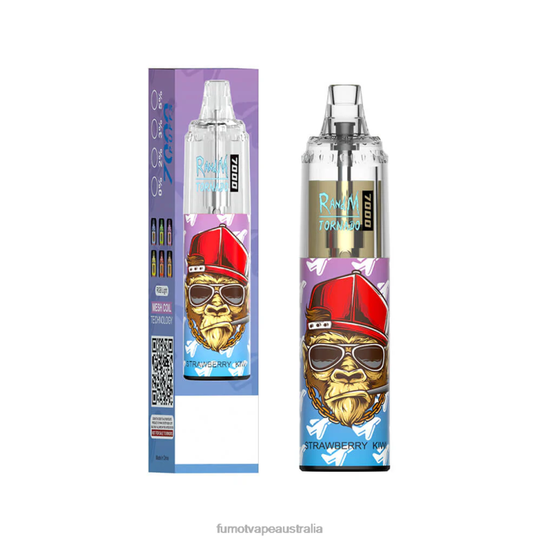 Fumot Vape Flavors - Fumot Tornado 14ML (1 Piece) 7000 Disposable Vape Pen 08L0499 Strawberry Grape