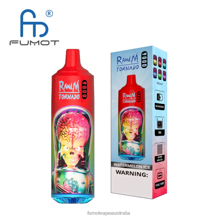 Fumot Vape Flavors - Fumot Tornado 18ML 9000 Disposable Vape Pen (1 Piece) 08L0419 Peach Lemonade