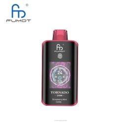 Fumot Vape Price | Fumot Tornado 25000 Disposable Vape Strawberry Mint Candy LXH015