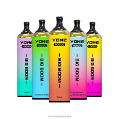 Fumot Vape Shop - Fumot Vome Big Boom Disposable Vape Pen 10000 - 20ML (1 Piece) 08L04440 Strawberry Ice